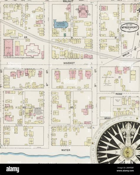 Map of mckeesport hi-res stock photography and images - Alamy