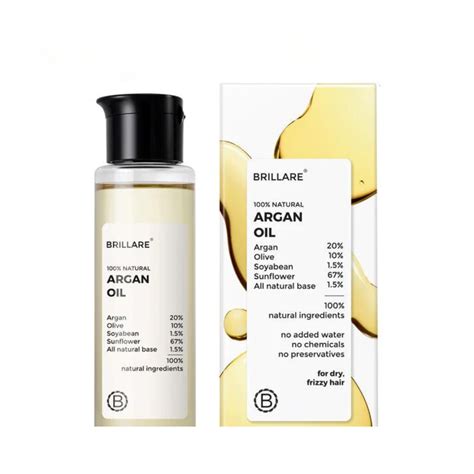Brillare 100% natural argan oil 100ml -for dry,frizzy hair – Fetch N Buy
