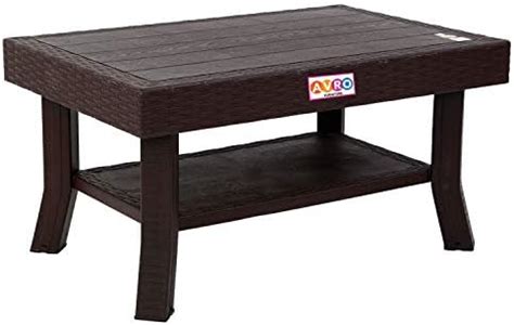 AVRO FURNITURE Nexa Dining/Office Table | Wooden Texture on Top ...