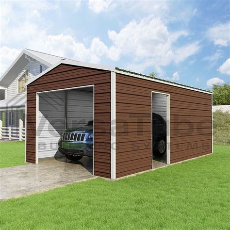 VersaTube 12X20 Frontier Steel Garage (8' Sidewall) [FB0122008519 ...