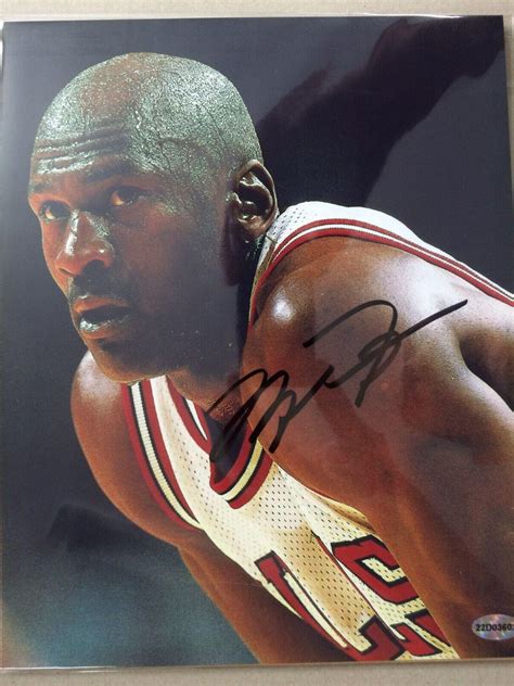 Michael Jordan autograph 8x10 color photo w/coa Face | #4658701411