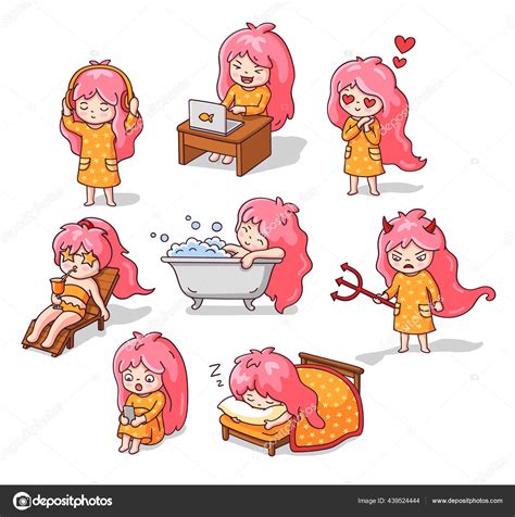 Pink Hair Cartoon Characters
