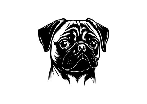 PUG SVG PUG Clipart Pug Svg Files for Cricut Pug Silhouette - Etsy UK