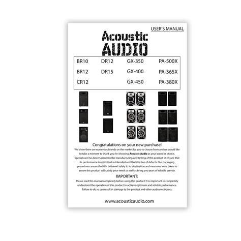 Acoustic Audio PA-500X Passive 800 Watt 3-Way India | Ubuy