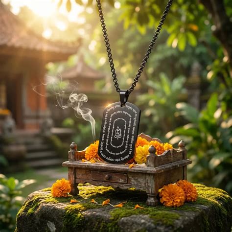 Ganpati Shlok Pendant with Chain – Ayneskia