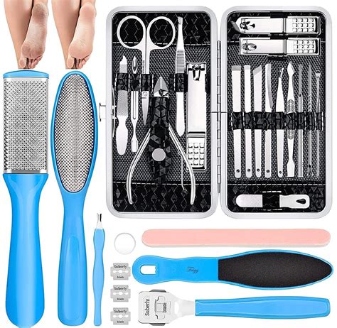 Pedicure Kits - Callus Remover for Feet, 29 in 1 Professional Manicure ...