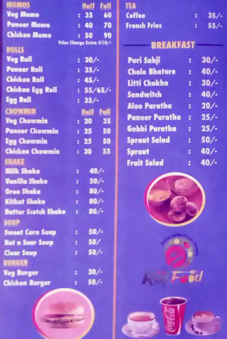 Menu at Raj food solution, Patna