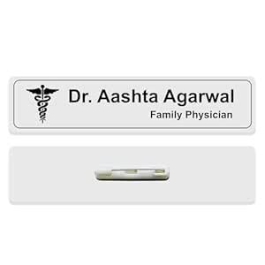 Gifteeng Customised Acrylic Engraved Name Badges with Pin Back | Badge ...