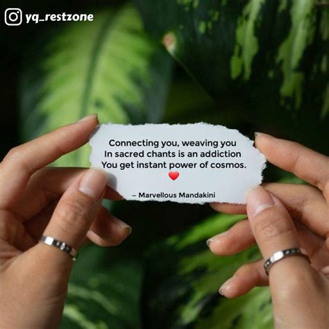 Connecting you, weaving y... | Quotes & Writings by Mandakini | YourQuote