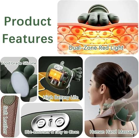 Neck and Shoulder Pro Master Hands Shawl Massager with Fingers (Rechar ...
