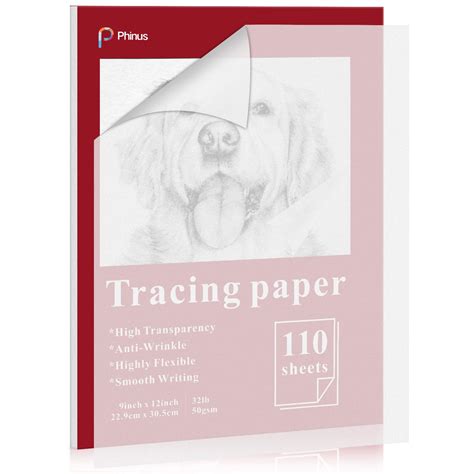Snapklik.com : 110 Sheets Tracing Paper For Drawing, 9”x12” Trace Paper ...