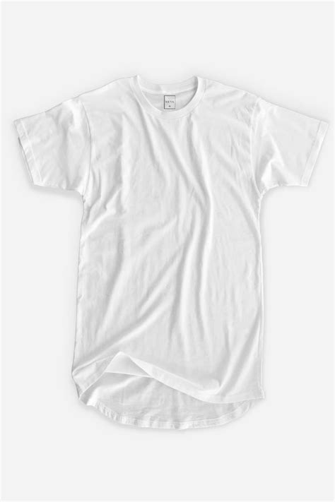Organic Cotton T-Shirt - White | Longline Fit – keos.life