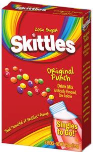 skittles Zero Sugar Original Punch Drink Mix Low Calorie Singles To Go ...