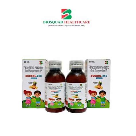 Scodol 250 - Paracetamol Paediatric Oral Suspension IP - Biosquad ...