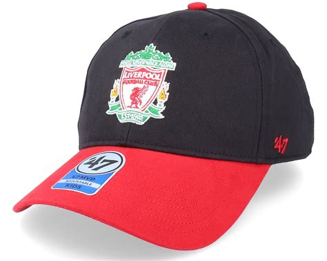 Kids Liverpool FC Short Stack Mvp Black/Red Adjustable | Hatstoreworld.com