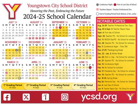 School Calendars - YSU PROJECT PASS