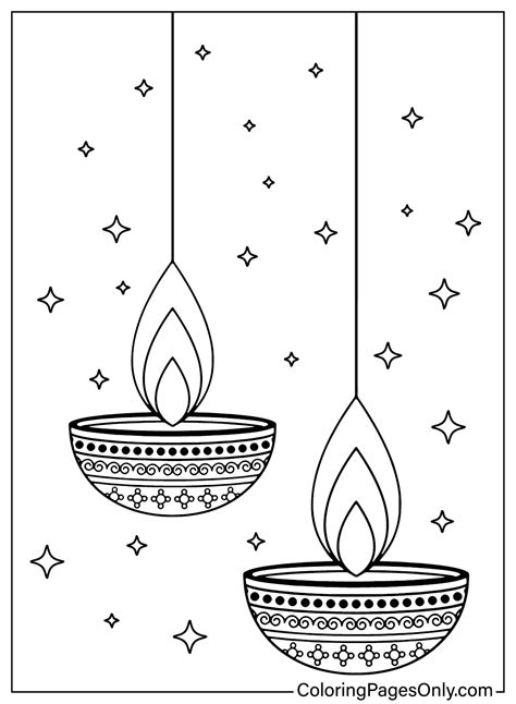 30+ Diwali Coloring Pages - Free Printable PDF & Online Coloring