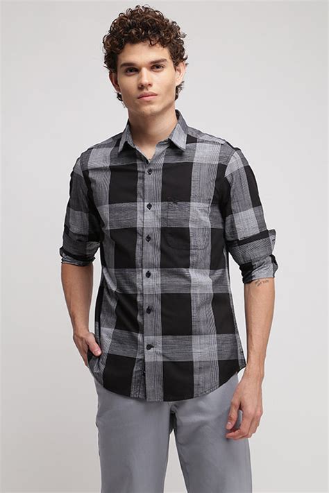 Black Amsler Tartan Check Shirt – Sting