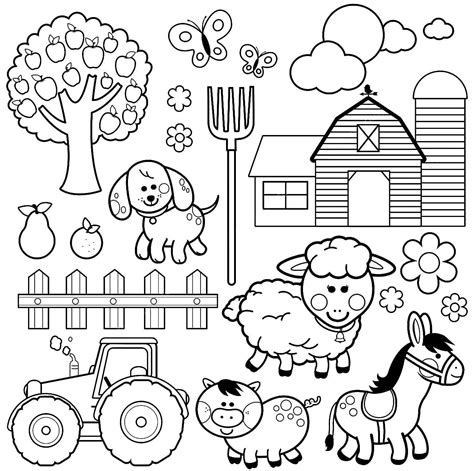 Farm Animals Coloring Pages - 100 Free Coloring Pages for Kids