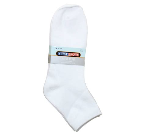 First Sport | Crew Socks: Men (FSMC4) White - Sports & Games