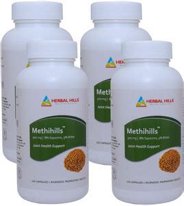 Herbal Hills Methihills Methi 120 Capsules Pack of 4 Price in India ...