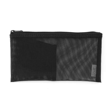 NYLON MESH PEN CASE WITH POCKET | MUJI