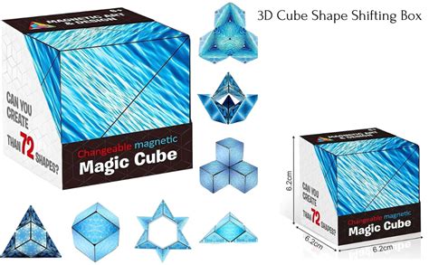72 Shapes from 1 Cube 3D Cube Shape Shifting Box, Extraordinary 3D Cube ...