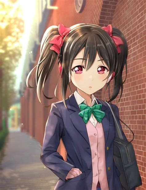 Image result for black haired anime girl