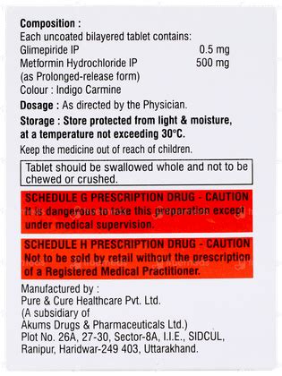 Glynux M 0.5 Tablet: Uses, Side Effects, Price & Substitutes