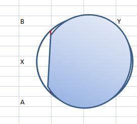Draw a circle with centre O and radius 4.5 cm. Draw a chord AB of ...
