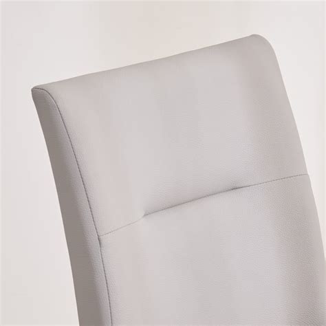 Buy Falcon Set of 2 Faux Leather Dining Chairs - Grey from Home Centre ...