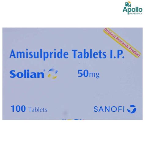 Solian 50 Tablet | Uses, Side Effects, Price | Apollo Pharmacy
