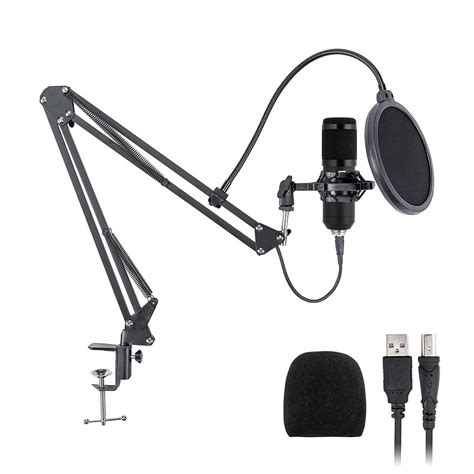 Powerpak BM-800 USB Condenser Microphone Mic Kit | for Gaming, Podcast ...