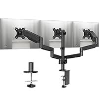 MOUNTUP Triple Monitor Stand Mount - 3 Monitor Desk Mount for Computer ...