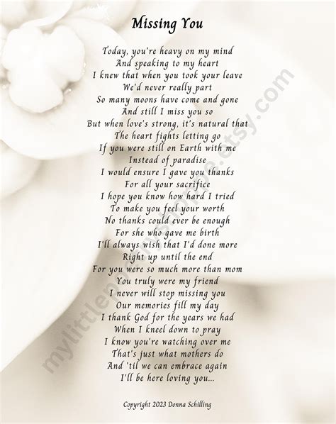 I Miss You Poems For Him From The Heart