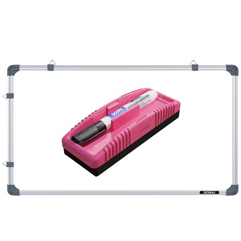 GOSHU Non Magnetic 2 feet x4 feet Double Sided White Board and Chalk ...