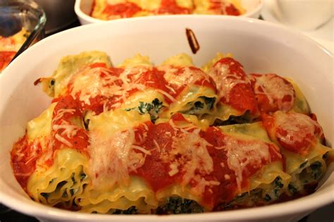 O happy day: Spinach Lasagna Rolls