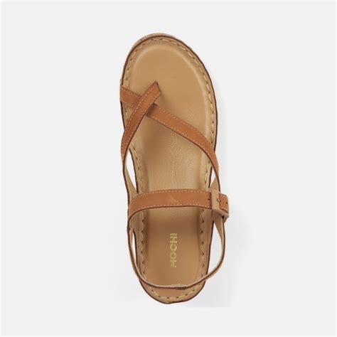 Buy Mochi Women Beige Casual Sandals Online | SKU: 44-3014-20-42 ...