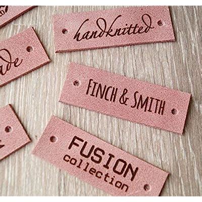 Buy Handmade sewing labels, custom labels, personalized leather labels ...