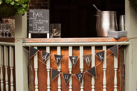 Rustic Chalkboard Bar Signs