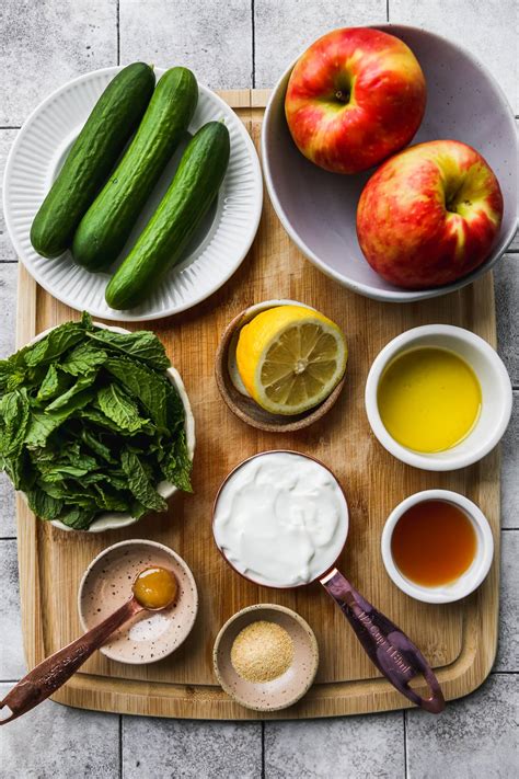 Apple Cucumber Salad With Mint Yogurt Dressing | Walder Wellness, RD