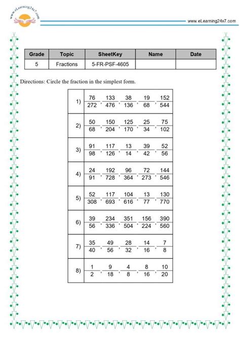 Image result for Maths Exercise Class 5 Fraction