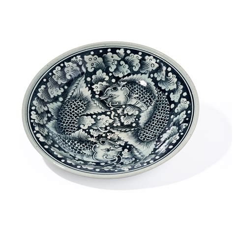 Stoneware Fish Display Plate Wave Design – KanitThai