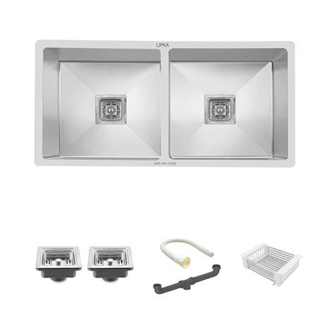 Handmade Double Bowl 304 Stainless Steel Kitchen Sink | Lipka Home