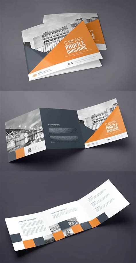 Square Trifold Brochure Template INDD | Square brochure design, Quad ...