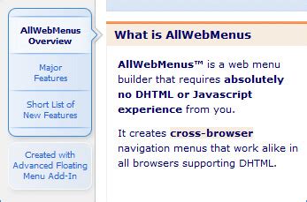 How Link a Page to a Floating Menu Using HTML Code in a Web Page 的图像结果