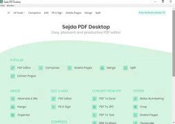 Sejda PDF Desktop 7.9 - Download for PC Free