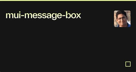 Mui Box Tutorial 的图像结果