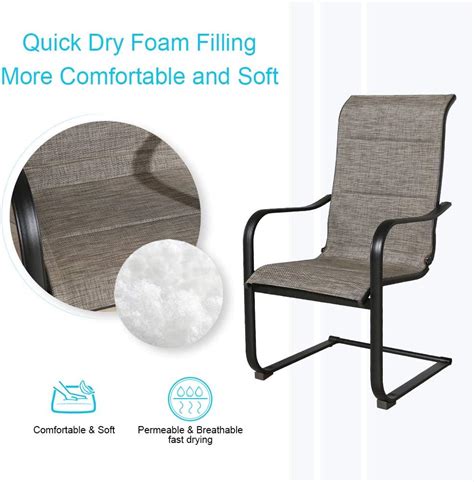 Buy Iwicker 7 Pieces Steel Frame Patio Dining Set, Outdoor All Weather ...