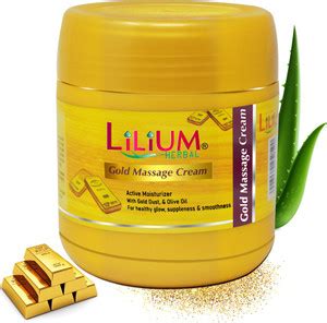 LILIUM Active Moisturizer Face & Body Gold Massage Cream - Price in ...